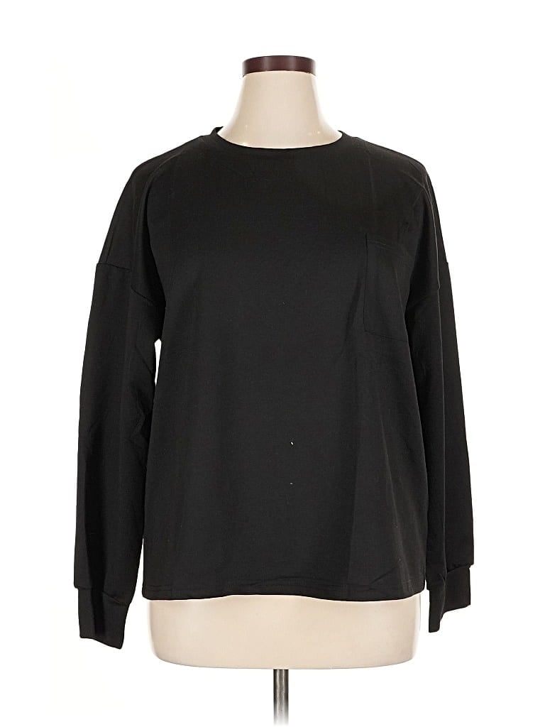 Pre-owned Ekouaer Long Sleeve T-shirt In Black