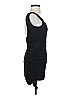 Bebe Solid Black Cocktail Dress Size XXS - photo 4