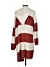 Main Strip 100% Acrylic Red Cardigan Size S - photo 2