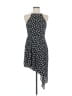 Aqua Polka Dots Black Cocktail Dress Size M - photo 1
