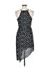 Aqua Polka Dots Black Cocktail Dress Size M - photo 2