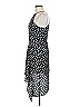 Aqua Polka Dots Black Cocktail Dress Size M - photo 5