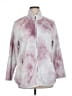 LIVI 100% Polyester Tie-dye Purple Track Jacket Size 14 - 16 Plus - photo 1