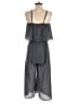 Everly 100% Polyester Houndstooth Gray Blue Jumpsuit Size S - photo 2