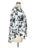 41Hawthorn 100% Polyester Floral Silver 3/4 Sleeve Blouse Size 1X - photo 4