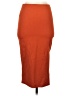 Shein Solid Orange Casual Skirt Size S - photo 2