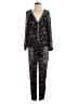 Free People 100% Rayon Paisley Black Jumpsuit Size XS - photo 1