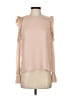 Intermix 100% Silk Pink Long Sleeve Silk Top Size 0 - photo 1