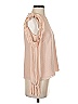 Intermix 100% Silk Pink Long Sleeve Silk Top Size 0 - photo 4