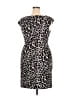 Catherine Malandrino Animal Print Black Cocktail Dress Size 18 - photo 2
