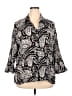 Assorted Brands 100% Rayon Paisley Black 3/4 Sleeve Blouse Size 20W - photo 1