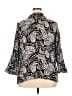 Assorted Brands 100% Rayon Paisley Black 3/4 Sleeve Blouse Size 20W - photo 2