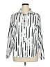 Unbranded Print Silver Long Sleeve Blouse Size XL - photo 1