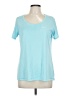 Nike 100% Polyester Blue Active T-Shirt Size L - photo 1