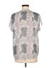 CAbi Gray Short Sleeve Blouse Size M - photo 2
