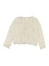 Design History 100% Polyester Tweed Yellow Pullover Sweater Size 6 - photo 1