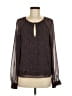 Rebecca Minkoff 100% Polyester Brown Long Sleeve Blouse Size M - photo 1
