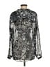 NYDJ 100% Polyester Silver Long Sleeve Blouse Size S - photo 2