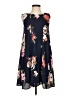 Blue Rain 100% Polyester Floral Blue Casual Dress Size S - photo 1