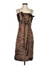 Cachet Animal Print Brown Cocktail Dress Size 4 - photo 1