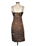 Cachet Animal Print Brown Cocktail Dress Size 4 - photo 2