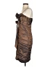 Cachet Animal Print Brown Cocktail Dress Size 4 - photo 5