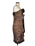 Cachet Animal Print Brown Cocktail Dress Size 4 - photo 4