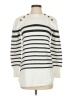 W by Worth 100% Cotton Stripes Ivory Pullover Sweater Size P (petite) - photo 1