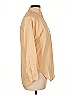 J.Crew 100% Cotton Solid Tan 3/4 Sleeve Button-Down Shirt Size L (estimated) - photo 4