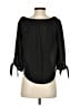Express Outlet 100% Polyester Black 3/4 Sleeve Blouse Size XS - photo 2