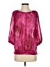 Express 100% Polyester Floral Pink 3/4 Sleeve Blouse Size XS - photo 1