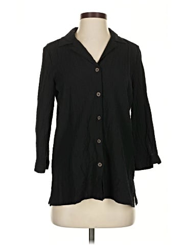 White Stag 3/4 Sleeve Button-Down Shirt (view 1)