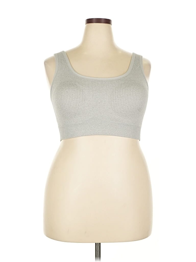 Pre-owned Torrid Tank Top Silver Strapless Neckline Tops