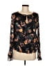 Nicole Miller Artelier Black Long Sleeve Blouse Size M - photo 1