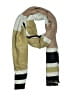 H&M Stripes Tan Gray Scarf One size - photo 1