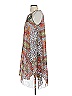 Mlle Gabrielle Print Brown Red Cocktail Dress Size S - photo 5