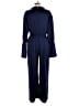Three Floor Solid Blue Jumpsuit Size 10 - photo 2