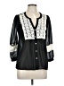 Fresh Brewed 100% Polyester Black 3/4 Sleeve Blouse Size L - photo 1