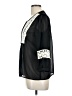 Fresh Brewed 100% Polyester Black 3/4 Sleeve Blouse Size L - photo 5