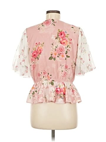 Hemant & Nandita Short Sleeve Blouse (view 2)