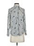 ASOS 100% Polyester Stripes White Long Sleeve Blouse Size 00 - photo 1