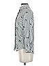ASOS 100% Polyester Stripes White Long Sleeve Blouse Size 00 - photo 5