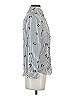 ASOS 100% Polyester Stripes White Long Sleeve Blouse Size 00 - photo 4