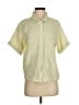 Andrew Marc Houndstooth Yellow Short Sleeve Blouse Size S - photo 1