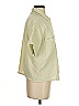 Andrew Marc Houndstooth Yellow Short Sleeve Blouse Size S - photo 4
