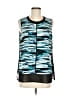 Calvin Klein 100% Polyester Teal Sleeveless Blouse Size M - photo 1