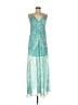 Guess 100% Polyester Tropical Teal Casual Dress Size M - photo 1