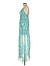 Guess 100% Polyester Tropical Teal Casual Dress Size M - photo 5