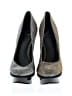 Brian Atwood Metallic Gray Gold Heels Size 6 1/2 - photo 2