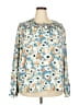 Joie 100% Polyester Blue Long Sleeve Blouse Size XXL - photo 1